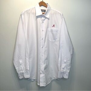 Alabama Southern Collegiate Apparel LS White Dress Shirt Size M - Never Worn!